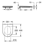 GROHE Essence Closetzitting - soft close - quickrelease - alpine wit SW1077374