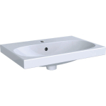 Geberit Acanto wastafel - compact - met kraangat - met overloop - 60x42.2x16.8cm wit 500631012 - wit SW417668