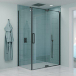 Crosswater Optix 10 Zijpaneel - voor Pivot inline - 80cm - gecoat slate gunmetal (antraciet) SW928153