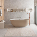 Ideavit Solidera baignoire îlot - 170x80x55cm - incl. bonde clic clac - gris beige mat SW1237944