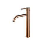 Fortifura Calvi Wastafelkraan - 33.9cm - verhoogd - opbouw - PVD - geborsteld koper SW970032