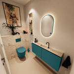 MONDIAZ TURE-DLUX Meuble toilette - 120cm - Smag - EDEN - vasque Frappe - position centrale - 1 trou de robinet SW1103049