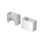 INK Hangar Lavabo WC gauche 40x20x30cm Blanc brillant SB3401020