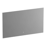 Saniclass ambiance miroir 120x70cm avec éclairage rectangle argenté SW721016