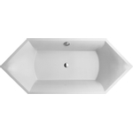 Villeroy et Boch Squaro Baignoire quaryl hexagonale avec pieds 190x80cm blanc 1023927