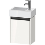 Duravit Ketho 2 meuble bas pour lavabo avec 1 porte 36,4x23,8x44cm gauche, avec poignée blanc brillant anthracite SW772933