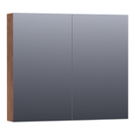 BRAUER Plain Spiegelkast - 80x70x15cm - 2 links/rechtsdraaiende spiegeldeuren - MFC - viking shield SW392938