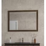 Saniclass Holz Base spiegel – 100x70 cm – Donker eiken mat SW773971