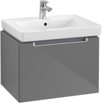 Villeroy & Boch Subway 2.0 Meuble sous lavabo 58.7x45.4x41.6cm pour lavabo 7113 60cm Gris 1024289