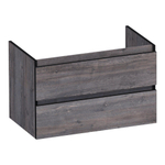 BRAUER Joy Edge wastafelonderkast 80 2 softclose lades - greeploos - 1 sifon uitsparing - Driftwood SW1200929