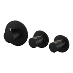 BRAUER Black Edition inbouwthermostaat - inclusief inbouwdeel - 3 carving knoppen - mat zwart SW716192