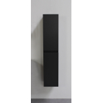 Basic Bella Armoire colonne sans poignée 145x30x30cm Noir mat SW491945