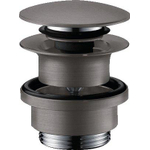Hansgrohe Afvoerplug - 1 1/4" klikwaste - voor wastafel- en bidetmengkranen - geborsteld zwart chroom SW295834