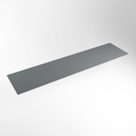 Mondiaz TOP 46 Plan sous vasque - 190x46x0.9cm - compatible comme plan de meuble - solid surface - Plata SW1017680