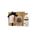 Wellmark Coffret cadeau sel de bain en savon de bain - 2x200ml - transparent/laiton - texte : MOMENT OF REST SW798059