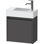 Duravit Ketho.2 Wastafelonderbouwkast - met 1 deur - 48.4x23.8x44cm rechts - met greep antraciet - grafiet mat SW771906