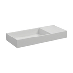 Clou Mini Wash Me lave-mains 56x24cm droite en pierre minérale Blanc SW9379
