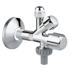 Grohe Hoekstopkraan - knel - 1/2x3/8 inch - met kunststof greep - chroom SW32009
