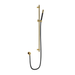 Hotbath Archie Glijstang - 90cm - wanduitlaat - doucheslang 1.5m - handdouche - geborsteld messing PVD SW798924