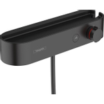 Hansgrohe Pulsify Select Mitigeur douche thermostatique avec tablette 40cm Noir mat SW651083