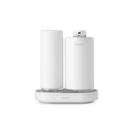 Brabantia SinkStyle Ensemble distributeur savon - sur pied - 2x200 ml - mineral fresh blanc SW1105237