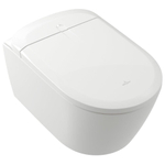 Villeroy & Boch Supreo Select WC-douche - douchette féminine - aspiration des odeurs - sans rebord de rinçage - abattant chauffant - White Alpine SW1387159