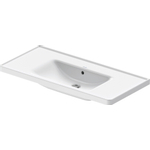 Duravit d-neo lavabo avec verre merveilleux 100.5x48x17cm 1 trou pour robinetterie rectangle céramique blanc SW640555