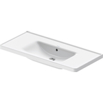 Duravit D-neo Wastafel - met waskom midden - zonder kraangat - met overloop - 100.5x48cm - met wondergliss - wit SW640555