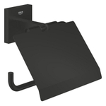 Grohe Start Cube QuickFix Toiletrolhouder - met klep - matte black (mat zwart) SW1126979
