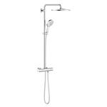 GROHE Rainshower SmartActive Ensemble de douche pluie apparent - pomme de douche 31cm - douchette ronde - chromé SW472306