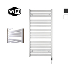 Sanicare HVW - Moda Radiateur électrique - 120x60cm - 876W - wifi - thermostat - blanc - en bas à droite - blanc mat SW1185680