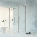 Fortifura Galeria Cabine de douche - 70x160x200 - Profilé verre de sécurité - anticalcaire - inox PVD SW1446153
