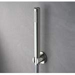 Hotbath Archie Wandsteun - met gewapende doucheslang - 150cm en handdouche AR350 - mat RVS 316 SW230358