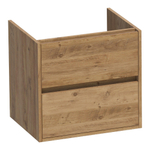 BRAUER Adore meuble sous-lavabo - 60x46x55cm - 2 tiroirs softclose - sans poignées - 1 découpe pour siphon - Chateau SW1198340