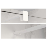 Fortifura Galeria inloopdouche verlengde stabilisatiestang 200cm los inclusief bevestigingsmaterialen - mat wit SW927768