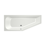 Xenz Lagoon Hoekbad - 170x75x48 - afvoer Midden - Links - Compact - acryl - wit mat SW102970