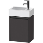 Duravit Ketho.2 Wastafelonderbouwkast - met 1 deur - 36.4x23.8x44cm rechts - met greep antraciet - grafiet supermat SW771796