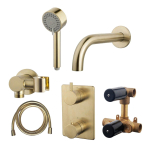 Wiesbaden Caral Robinet baignoire à encastrer Laiton brossé (doré) SW539727