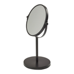 Aquanova Beau make-upspiegel – rond Ø19,5 cm – dubbelzijdig, 3x vergrotend – Zwart SW485081