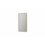 INK SP32 spiegel - 50x4x100cm rechthoek in stalen kader incl indir LED - verwarming - color changing - dimbaar en schakelaar - geborsteld mat goud SW955974