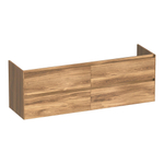 BRAUER Inspire meuble sous-lavabo 160 4 tiroirs softclose - sans poignées - 2 découpes pour siphon - Honey SW1200666