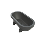 Gardentub Baignoire îlot (extérieur) - 194x94x66cm - synthétique - compatible à l'extérieur - anthracite mat SW1017087