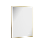 Crosswater MPRO Miroir - 80x60cm - vertical/horizontal - éclairage LED - Laiton brossé (doré) SW1026477