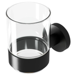 Geesa Nemox Porte-verre avec gobelet Noir SW107573