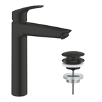 Grohe Eurosmart Wastafelmengkraan - XL-size - waste - push open - matte black (mat zwart) SW1204278
