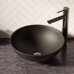 BRAUER Bol vasque - 40x40cm - rond - céramique - noir mat SW159232