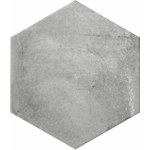 SAMPLE Cir Miami Vloer- en wandtegel hexagon 24x28cm 10mm R10 porcellanato Dust Grey SW1170701