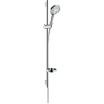 Hansgrohe Raindance Select S Unica s Puro Glijstangset - 3jet - PowderRain - handdouche 90cm - isiflex - doucheslang - 160cm - zeepschaal - hoogglans chroom SW204699