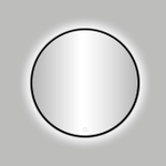 Best Design Nero miroir – rond Ø 100 cm – LED indirecte tout autour – à intensité variable – Noir mat SW353585