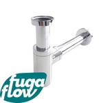 FugaFlow Efficiente Anta siphon avec tuyaux mural et rosette model chrome SW1125260